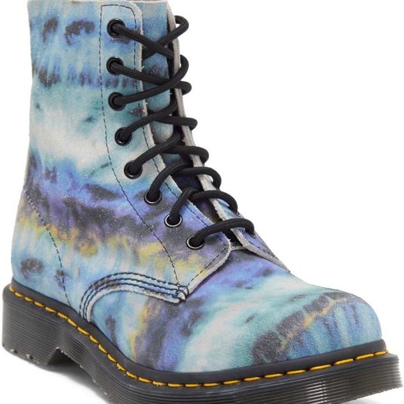 Dr. Martens 1460 Pascal Tie Dye Blue Pattern Boot! - Picture 3 of 9